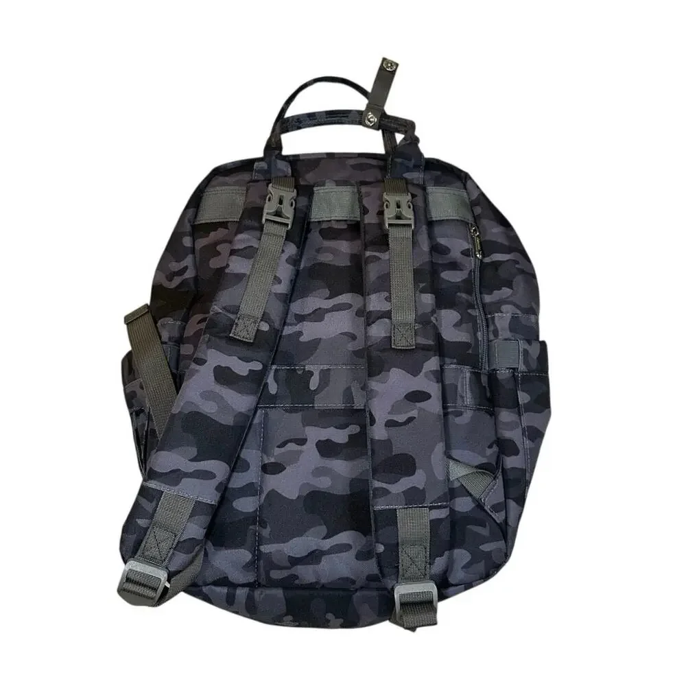 Iniuniu 4 in 1 Camo Diaper Bag Backpack Changing Pad NWOT New | Black Gray